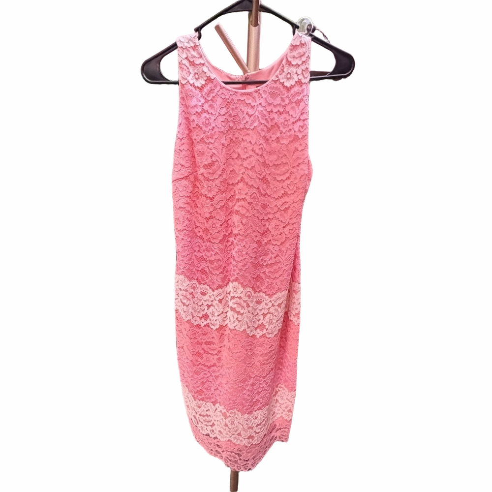 Alexia Admor Peaches & Cream Lace Sheath Dress size 8